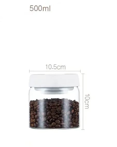 Vacuum Sealed Glass Storage Jar Set by Anti Spier