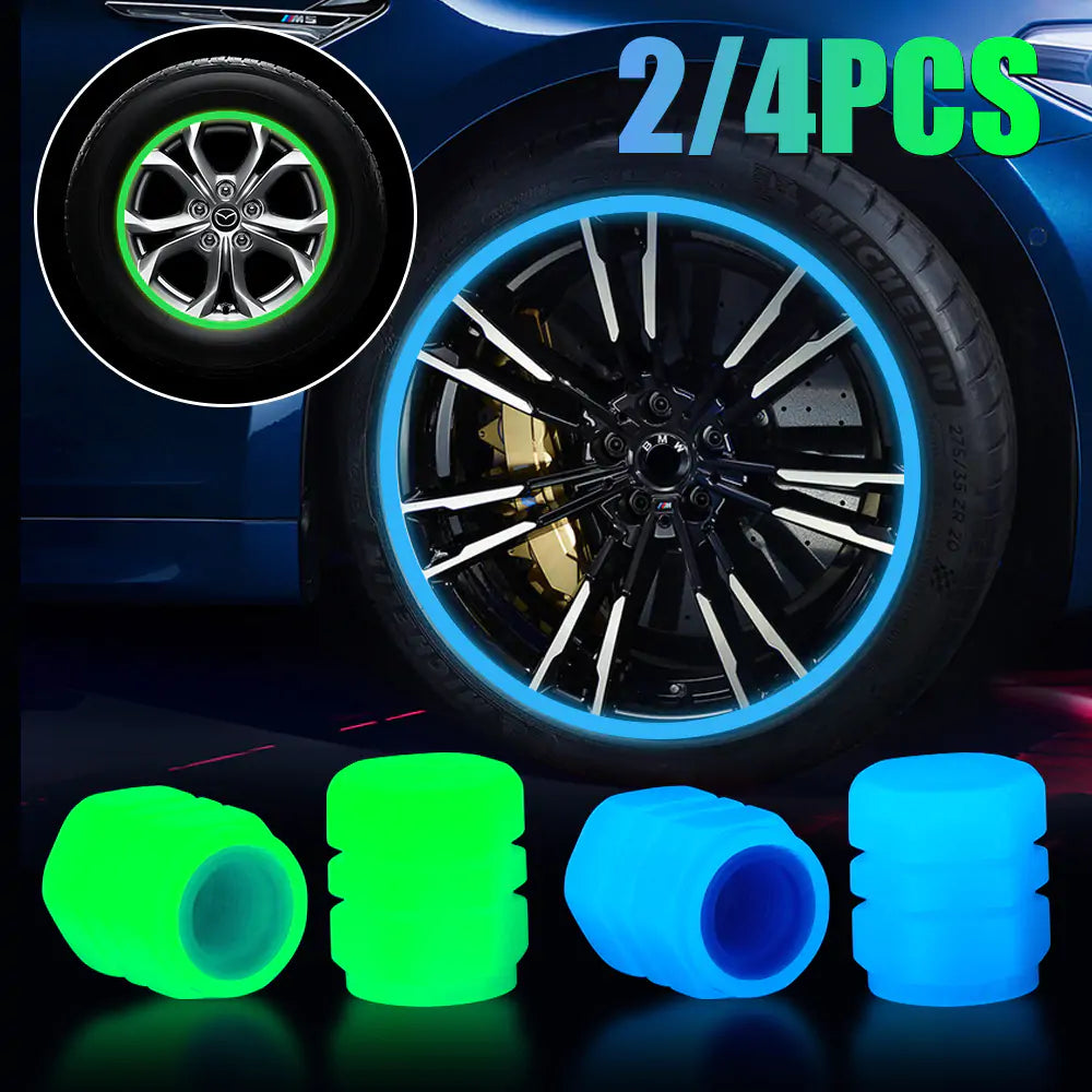 Luminous Tire Valve Stem Cap by Anti Spier
