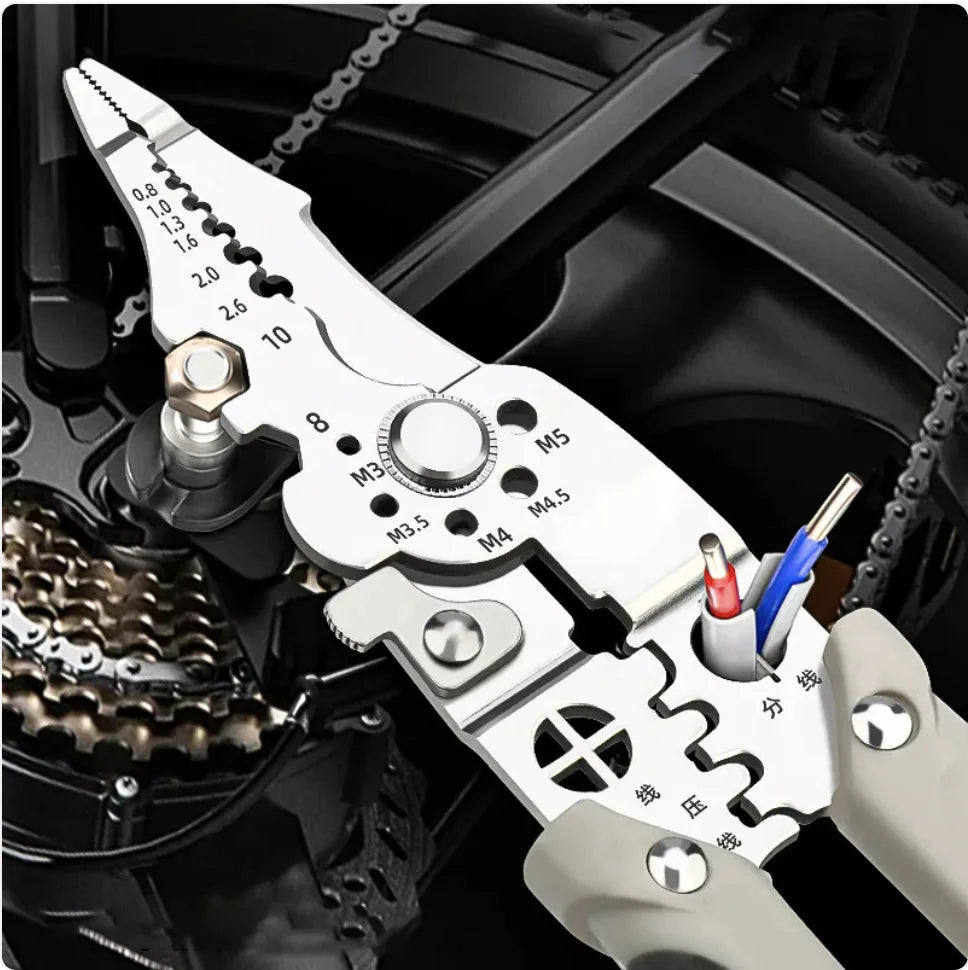 Adjustable Multifunction Wire Crimper, Cable Cutter & Automatic Wire Stripper by Anti Spier