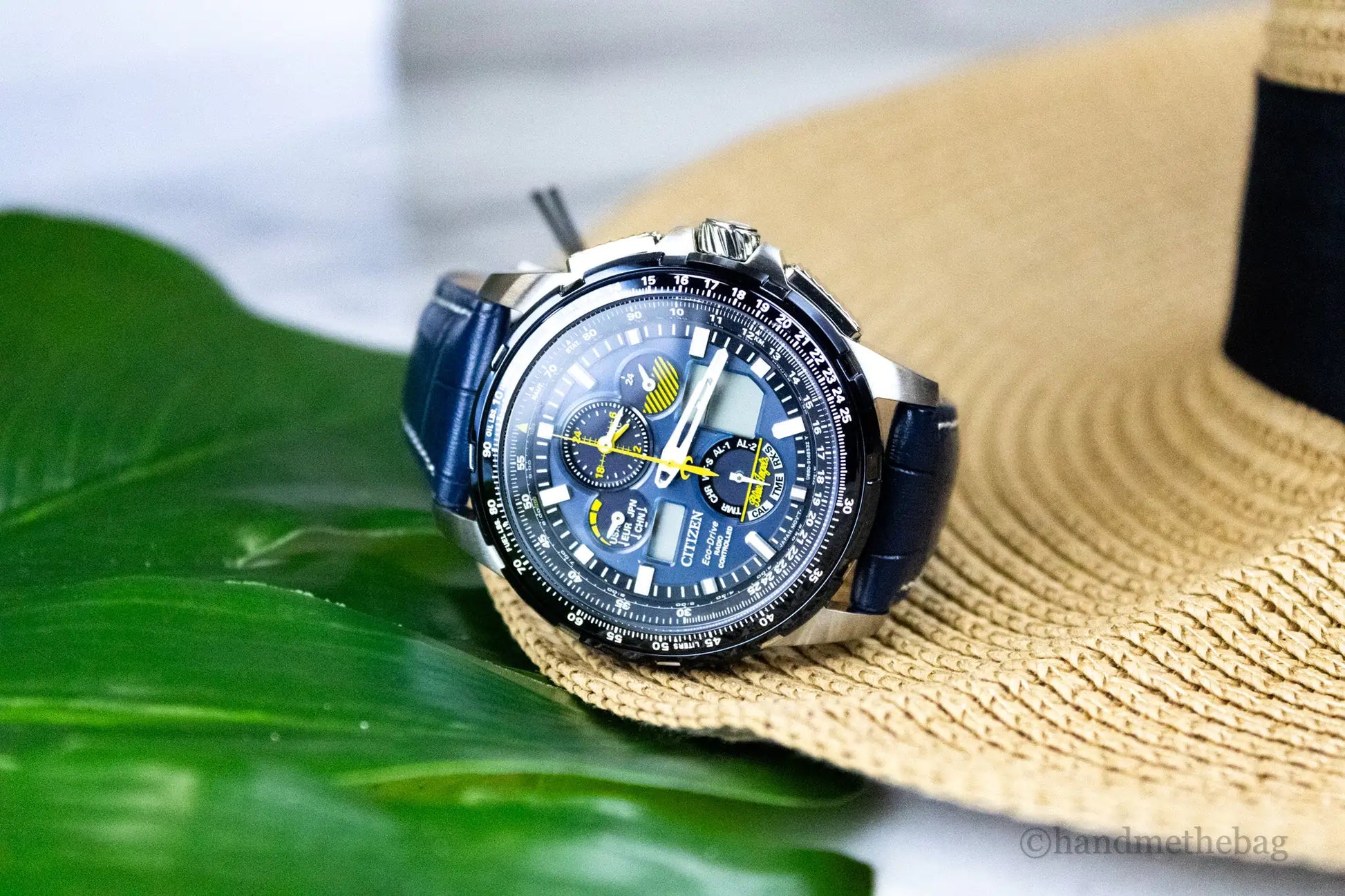 Citizen Blue Angels Skyhawk AT Crocodile Print Strap Watch by Anti Spier