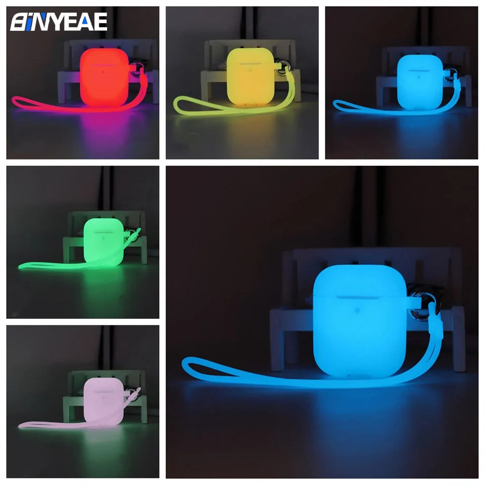 Glow-in-the-Dark Silicone Case for Apple AirPods Pro: Shockproof Protection by Anti Spier