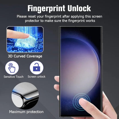 Tempered Glass Screen Protector Lens Hydrogel For Samsung S23 S22 Ultra Plus USA by Anti Spier