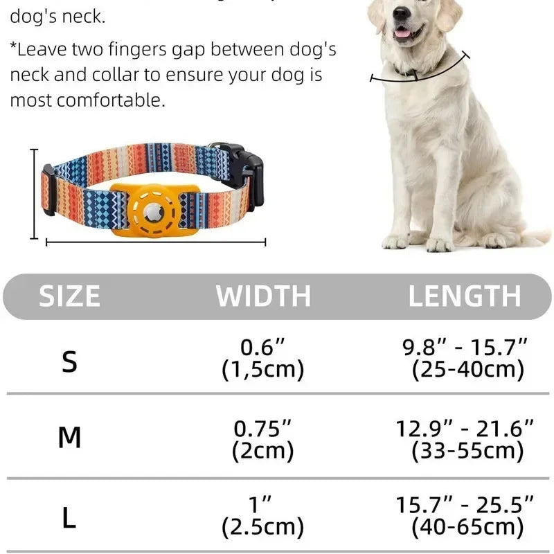 Digital Printing Collar for Apple Airtag - Pets Accessories by Anti Spier