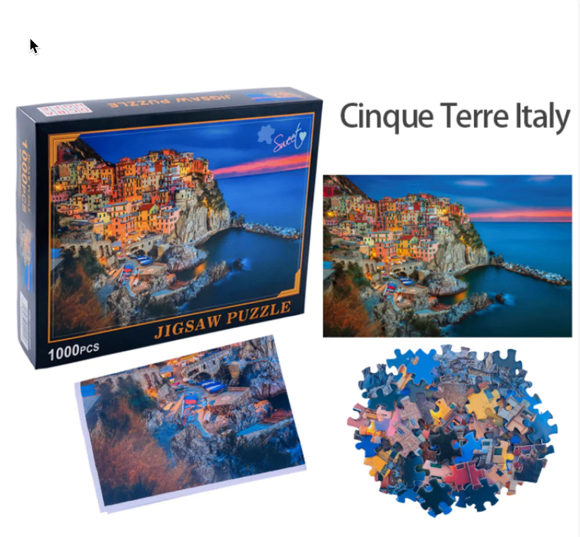 Five Places Puzzle - 1000 Pieces by Anti Spier