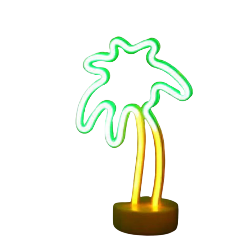 Tropical Nights Neon Deco Lights With Remote Control by Anti Spier