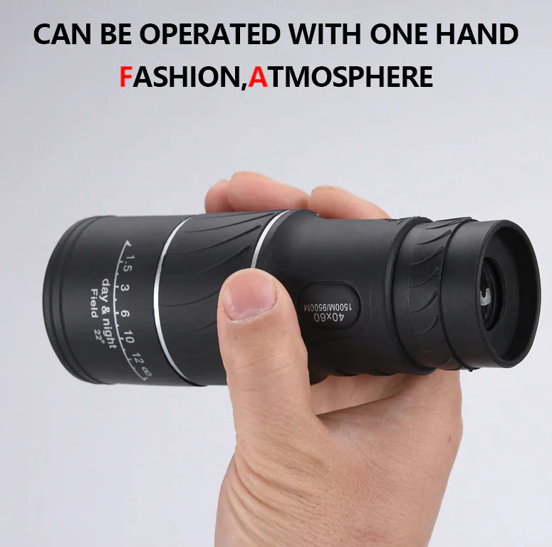 40X60 Monocular Binoculars With Night Vision BAK4 Prism High Power Waterproof by Anti Spier