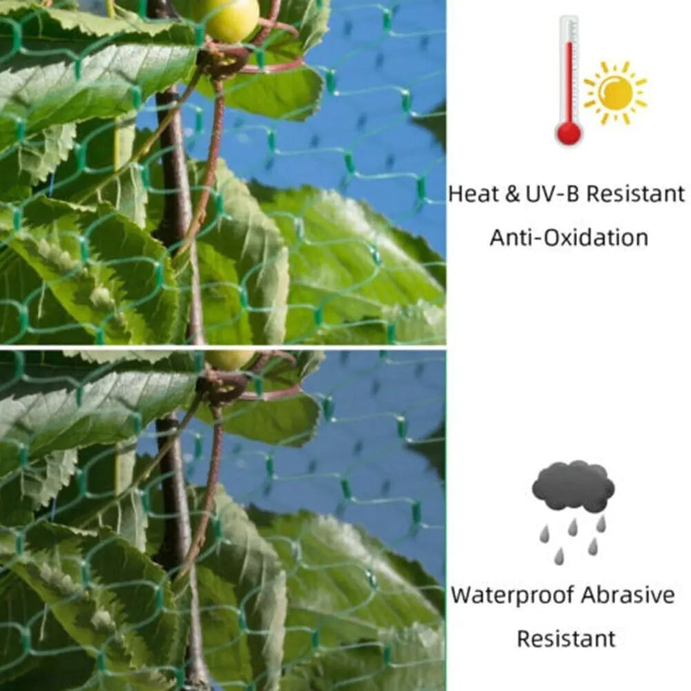33FT Anti Bird Netting Pond Net Protection Tree Crops Plants Fruits Garden Mesh by Anti Spier