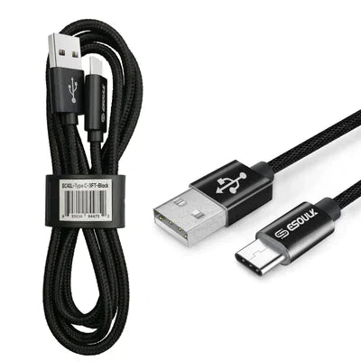 Esoulk 3.3ft Nylon Braided USB Cable For Type-C by Anti Spier