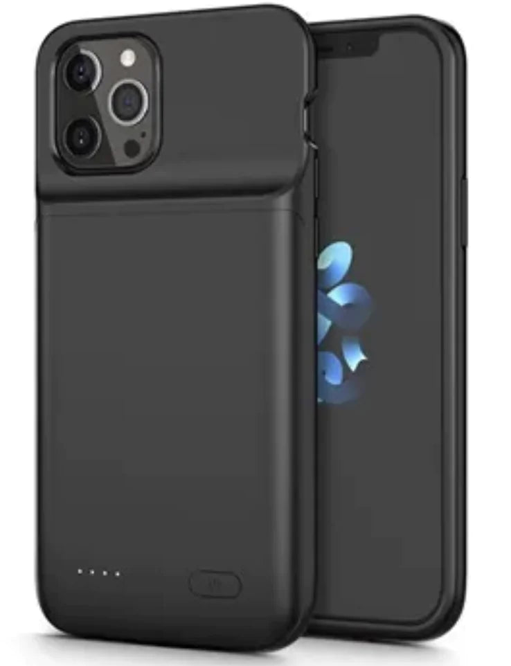 6800mAh Slim Battery Charger Case for iPhone 11-15 Pro Max & XR/XS by Anti Spier