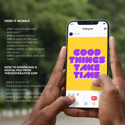 Downloadable Instagram Content Quote 100 Template by Anti Spier