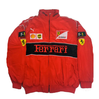 F1 Motorcycle Racing Jacket with Vintage Embroidery by Anti Spier