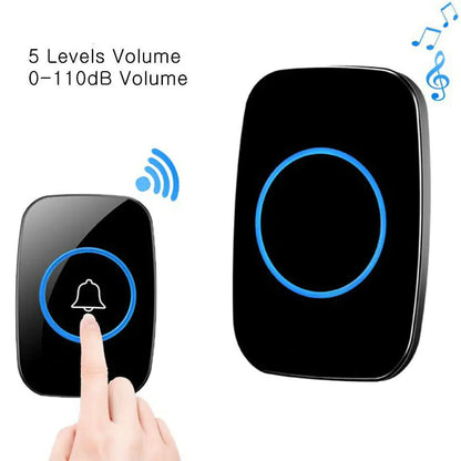 Wireless Doorbell Chime Waterproof Plugin Receiver Adjustable Volume 1000FT Kit by Anti Spier