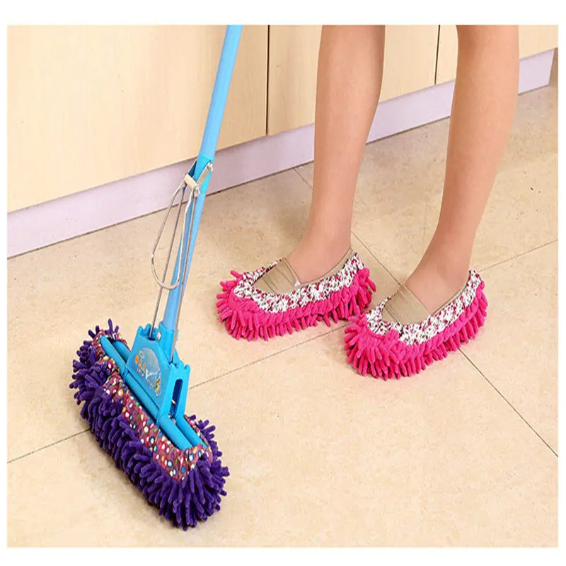 Multifunction Floor Dust Cleaning Slippers Shoes by Anti Spier