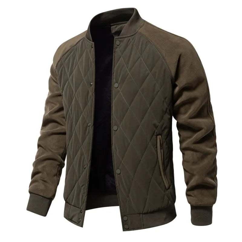 Mens Patchwork Thick Fleece Lined Jacket by Anti Spier