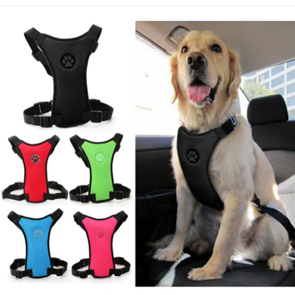 Dog supplies Breathable mesh chest straps Pet car safety chest back by Anti Spier