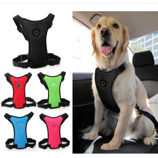Dog supplies Breathable mesh chest straps Pet car safety chest back by Anti Spier