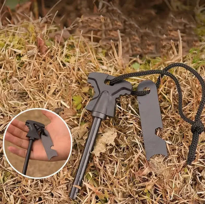 Fire Starter with Waterproof Magnesium Flint Stone by Anti Spier