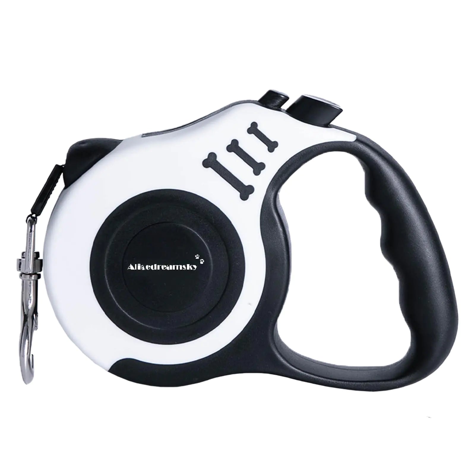 Retractable Dog Leash + Holder for Apple Airtag 10 Feet Long Suitable for Small Medium Dogs up to 22lbs White by Anti Spier