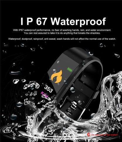 Fitness Smart Watch Activity Tracker Heart Rate For Women Men Oxygen BP Monitor by Anti Spier