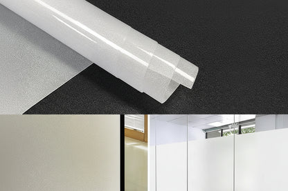 Frosted Glass Privacy Window Film for Offices - Static Cling Light Control by Anti Spier