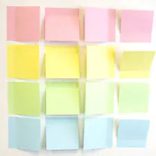 100 Ct. 3x3 Pastel Stick On Notes (4/Pack) – Sticky Notes by Anti Spier