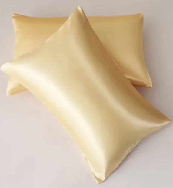 Silk-like Solid Color Pillowcase by Anti Spier
