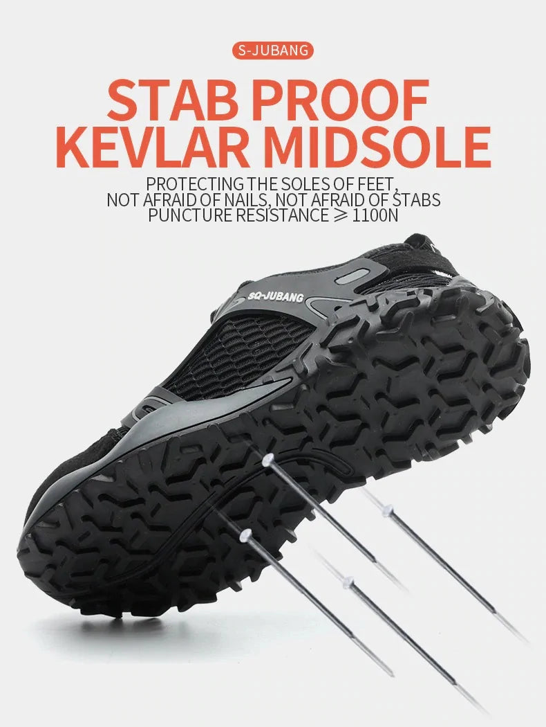 Anti-collision and Anti-smashing Breathable Safety Shoes by Anti Spier