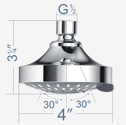 Shower Heads Handheld Spray High Pressure Adjustable Showerhead Top Spray Bath by Anti Spier