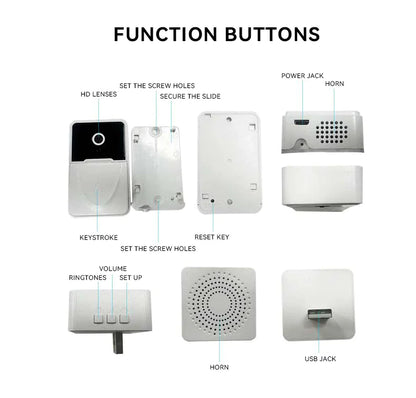 Wireless Security WiFi Smart Doorbell Intercom Video Camera Bell Chime Door Ring by Anti Spier