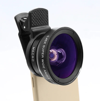 Smartphone 0.45X Super Wide Angle Lens with Macro Attachment by Anti Spier
