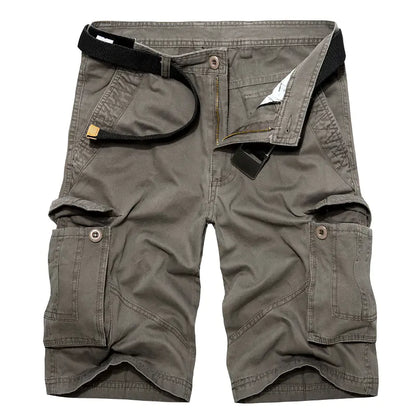 Plus Size Men's Multi Pocket Cargo Shorts by Anti Spier