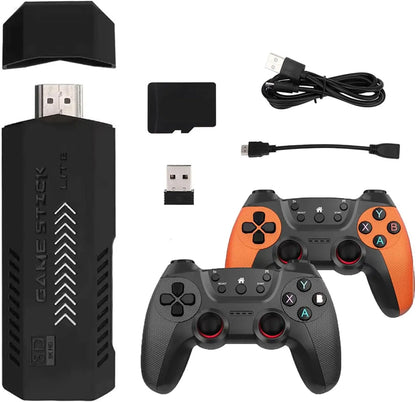 X2 Ultra Retro Game Stick 4K, Plug and Play Video Gaming Console with 128G memory card/40000+Games, HDMI Output for TV with 2.4G Wireless Controller, Retro Arcade Emulators for Kids Adults by Anti Spier