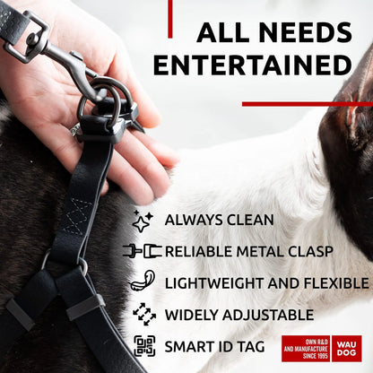 Black Waterproof Dog Harness Adjustable for Small Dogs S Size 1622 inch by Anti Spier