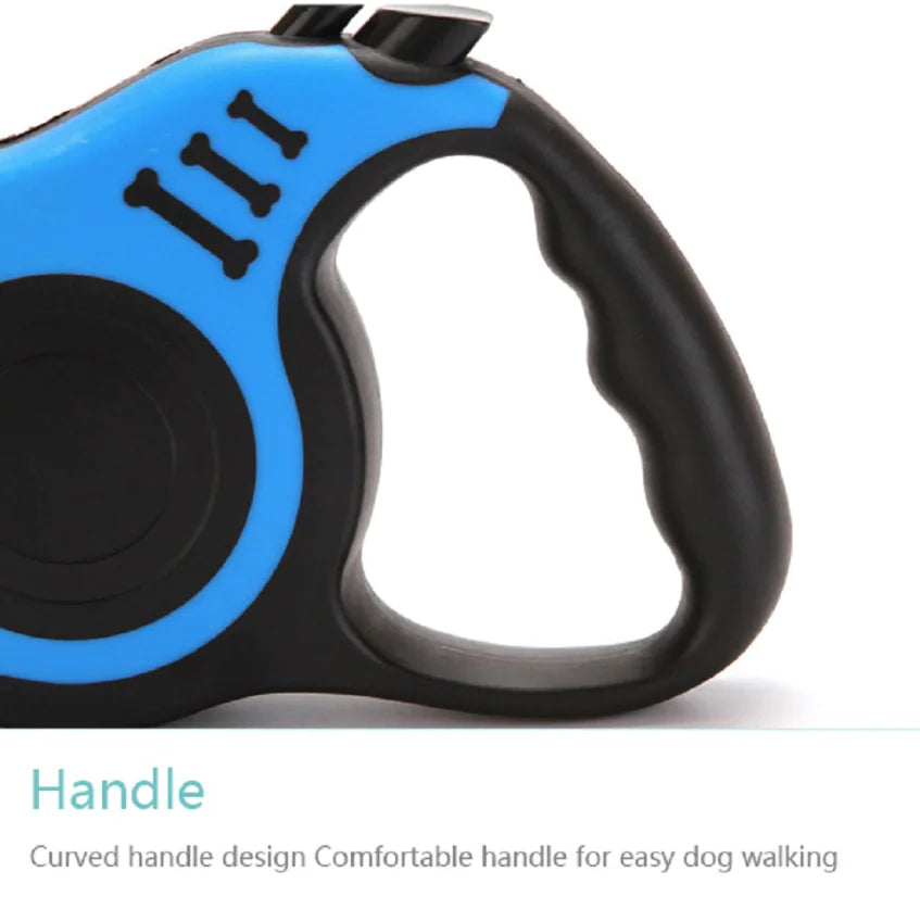 16.5FT Automatic Retractable Dog Leash Pet Collar Automatic Walking Lead Free US by Anti Spier