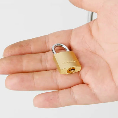 Brass Keyed Safety Padlock by Anti Spier