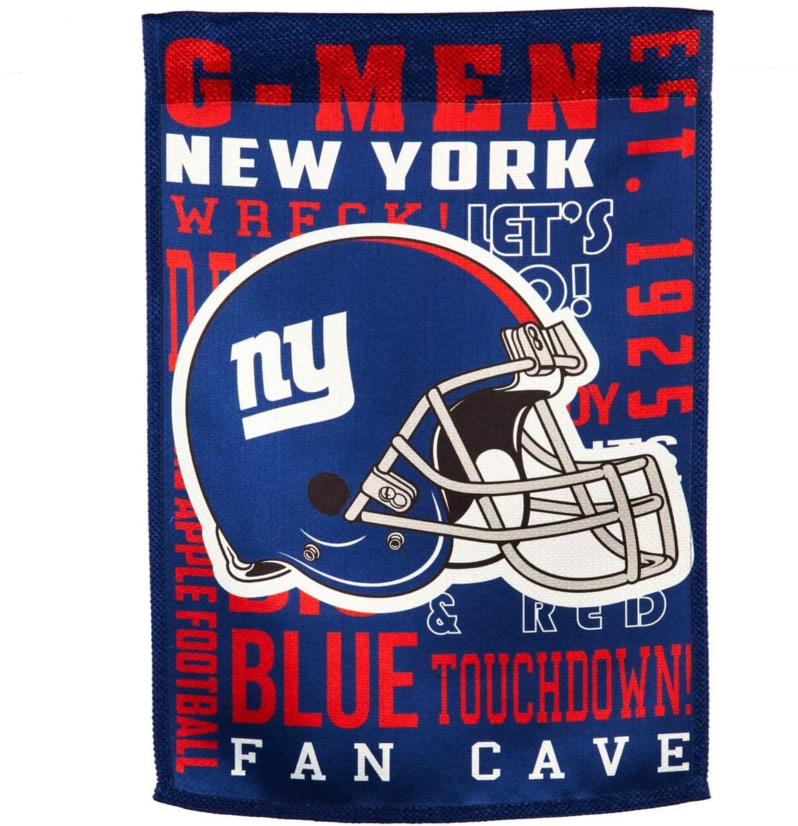 New York Giants Premium Banner House Flag, Double Sided, 28x44 Inch, Fan Rules Design by Fielders Choice
