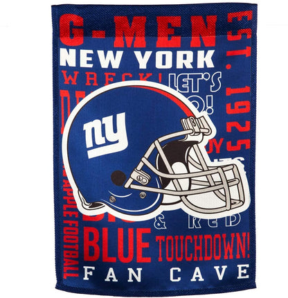 New York Giants Premium Banner House Flag, Double Sided, 28x44 Inch, Fan Rules Design by Fielders Choice