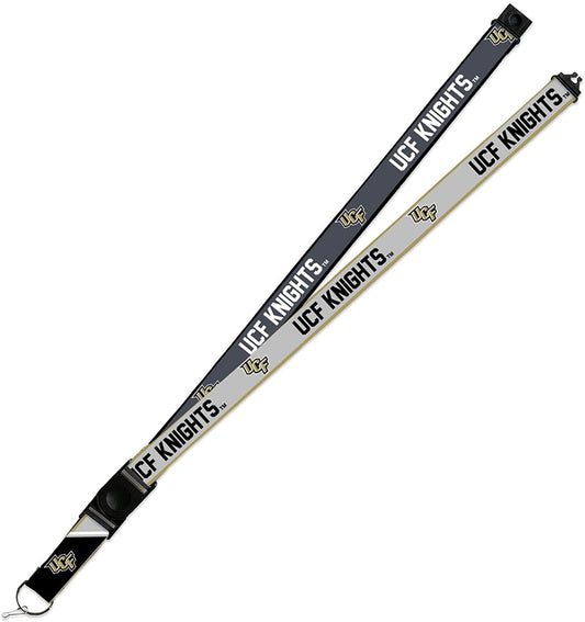 Central Florida Knights UCF Lanyard Keychain 2-sided Breakaway Clip GRAY University of by Fielders Choice