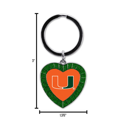 Rico NMKH7202BK Penguins Colored Rhinestone Heart Keychain - Black by Fielders Choice