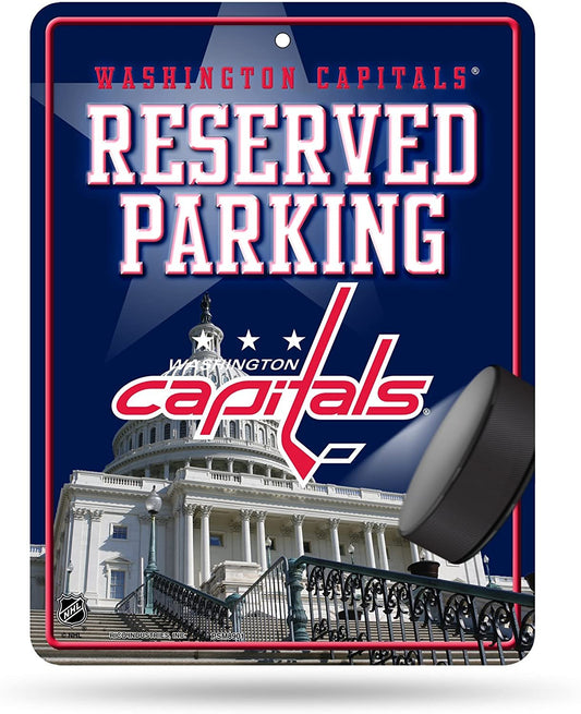Washington Capitals 8.5-Inch by 11-Inch Metal Parking Sign Décor by Fielders Choice