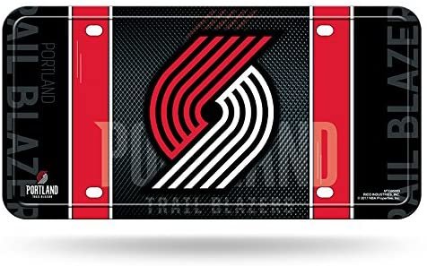Portland Trail Blazers Metal Auto Tag License Plate, Jersey Design, 6x12 Inch by Fielders Choice