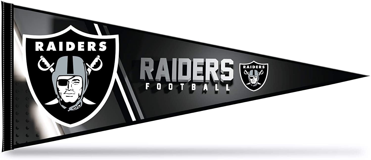 Las Vegas Raiders Pennant 12x30 Inch Soft Felt by Fielders Choice