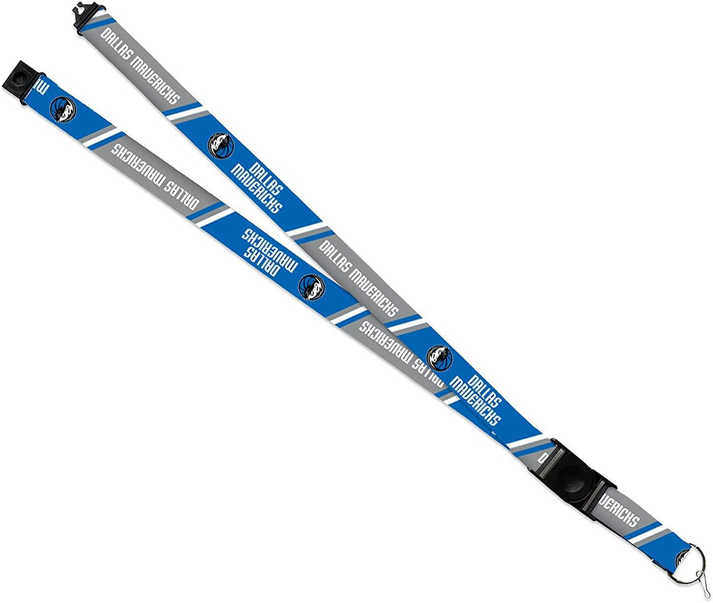 Dallas Mavericks Lanyard Keychain Double Sided Breakaway Safety Clip by Fielders Choice