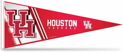 University of Houston Cougars Soft Felt Pennant, 12x30 Inch, Easy To Hang by Fielders Choice