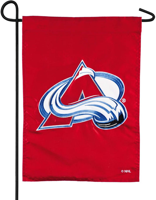 Colorado Avalanche Premium Garden Flag Banner, Double Sided, Emroidered, 13x18 Inch by Fielders Choice