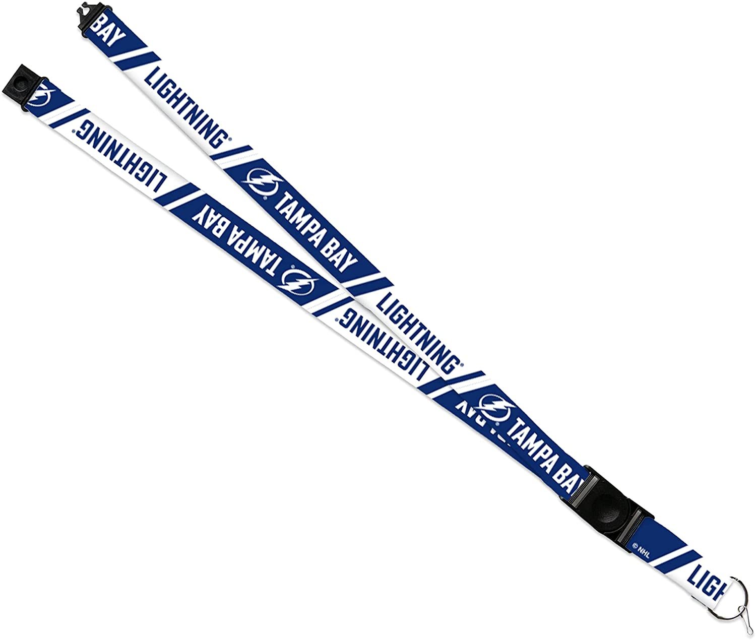 Tampa Bay Lightning Lanyard Keychain Safety Breakaway Double Sided by Fielders Choice