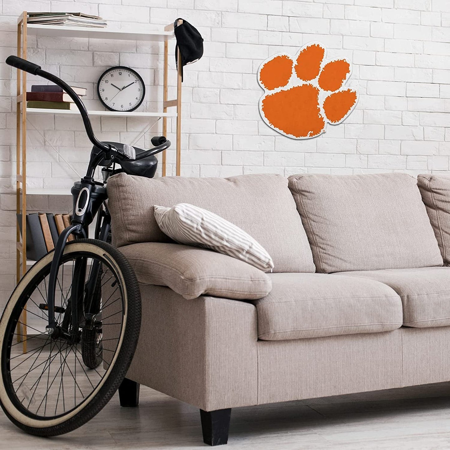 Clemson University Tigers Soft Felt Pennant, Logo Design, Shape Cut, 18 Inch, Easy To Hang by Fielders Choice