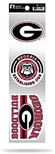 Georgia Bulldogs 3 Piece Retro Spirit Decals Premium Throwback Stickers by Fielders Choice