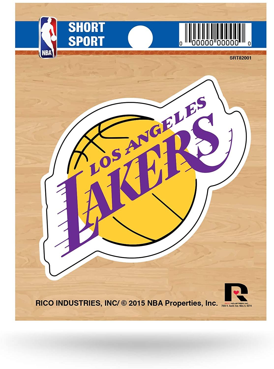 Los Angeles Lakers 3 Inch Die Cut Decal Sticker Flat Vinyl Adhesive Backing by Fielders Choice