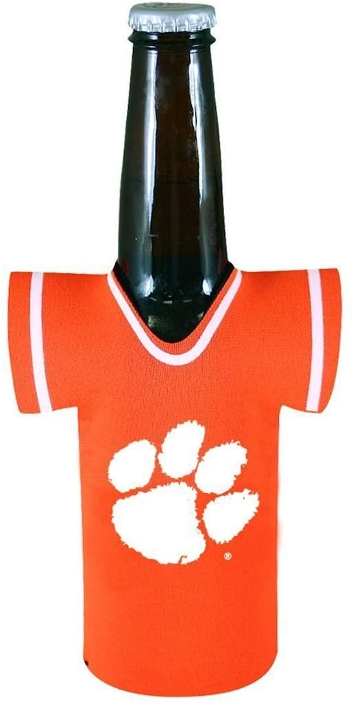 Clemson University Tigers 12oz Drink Can Cooler Insulated Neoprene Beverage Holder, Logo Design by Fielders Choice
